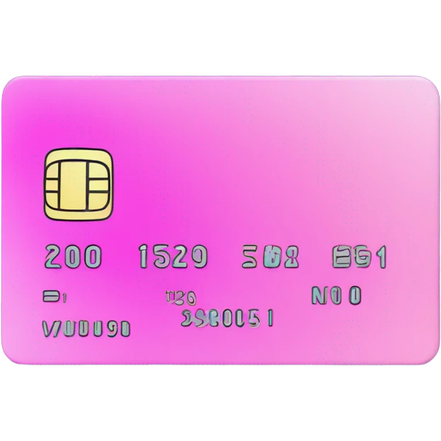Vaporwave color themed credit card emoji, DO NOT INCLUDE NUMBERS OR TEXT emoji