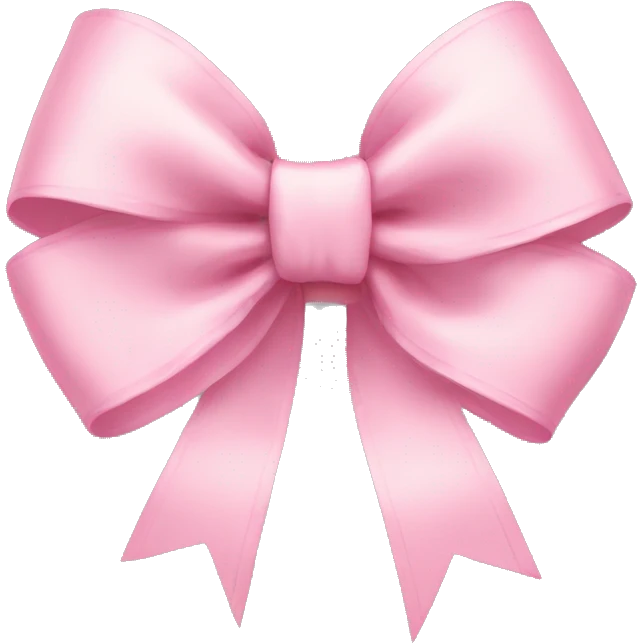 Nice pastel pink bow emoji