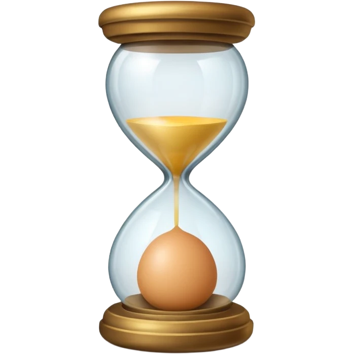 Hourglass egg shape emoji