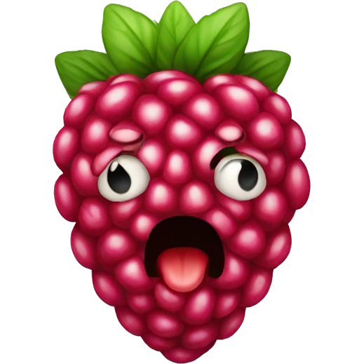 raspberry  emoji