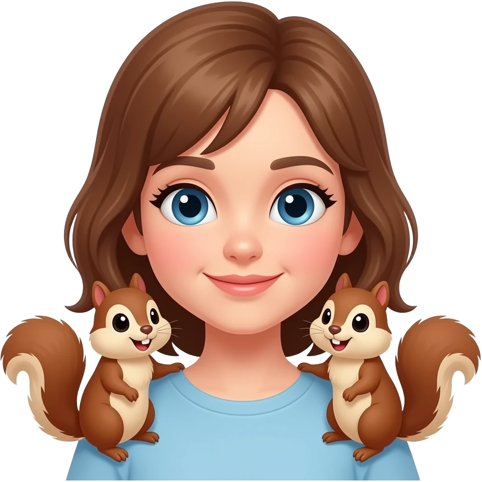 chipmunks girl emoji