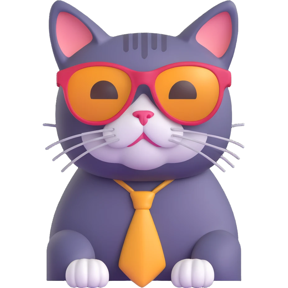 cat wearing sunglasses emoji