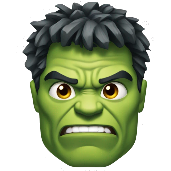 Hulk sorprendido emoji