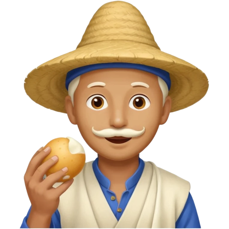 some guy eating 1kg of mozzarella, make it nepalese emoji