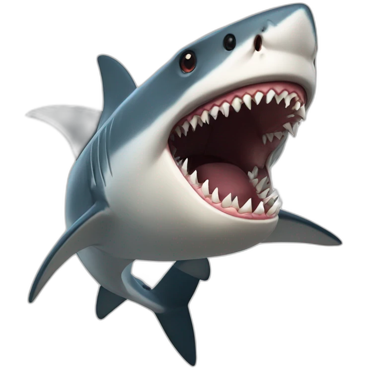 shark biting human emoji