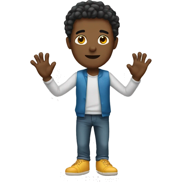 Man holding toes emoji