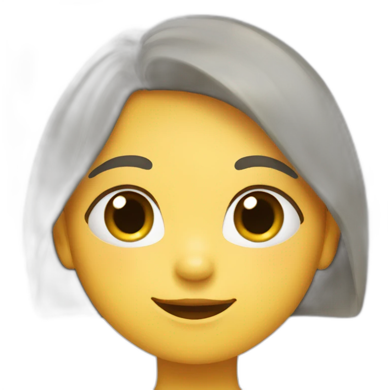 Shy girl blushing emoji