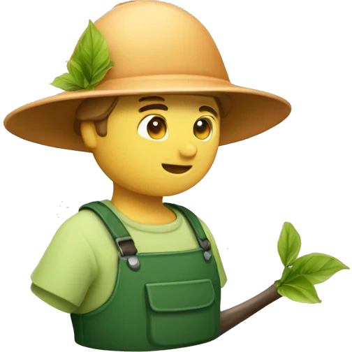 gardener pith helmet emoji
