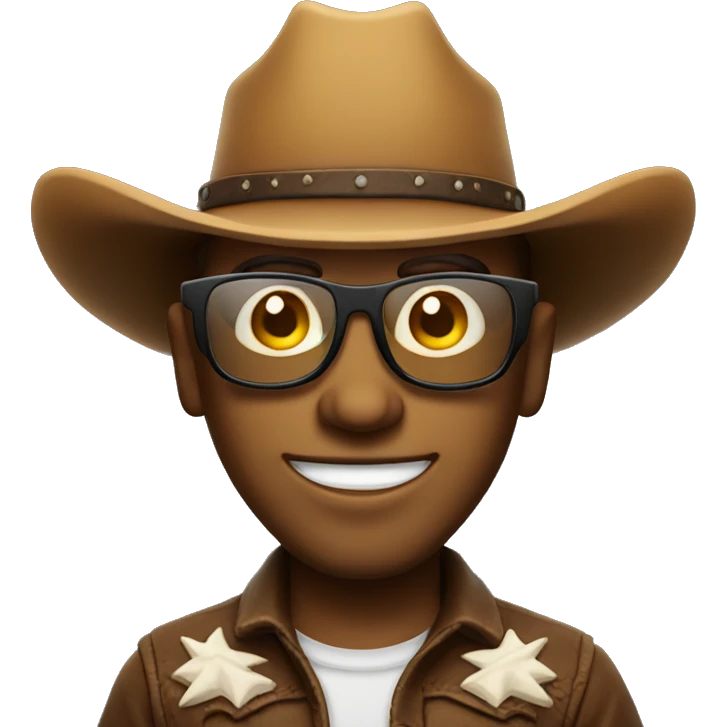 Smirking Cowboy in Sunglases emoji