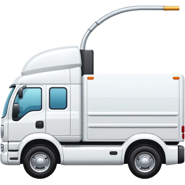 WHITE TRUCK SIDE VIEW emoji