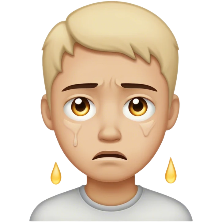 Sad mad tears emoji