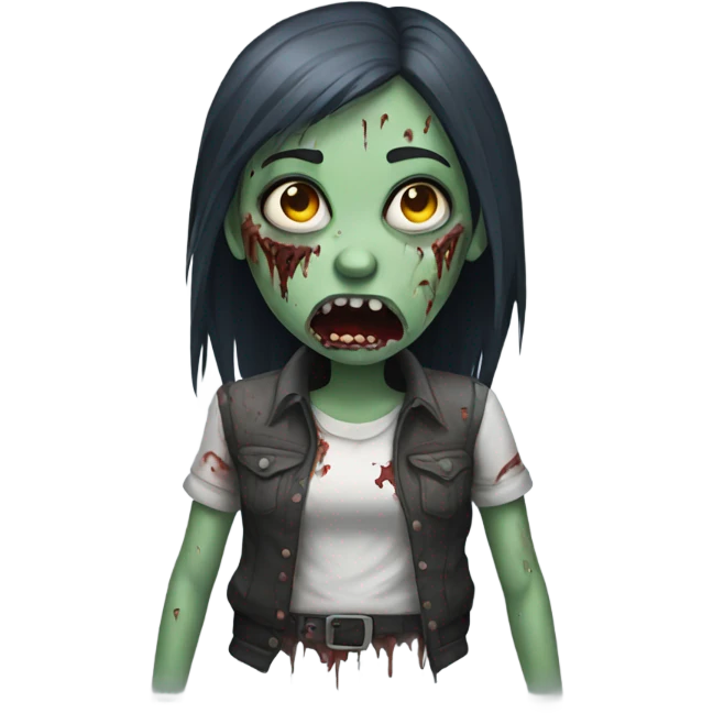 Zombie girl  emoji
