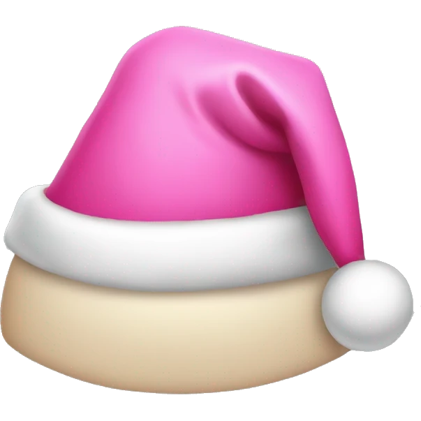 pink santa hat emoji