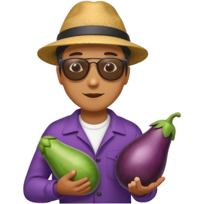 make eggplant vertical in his mount emoji