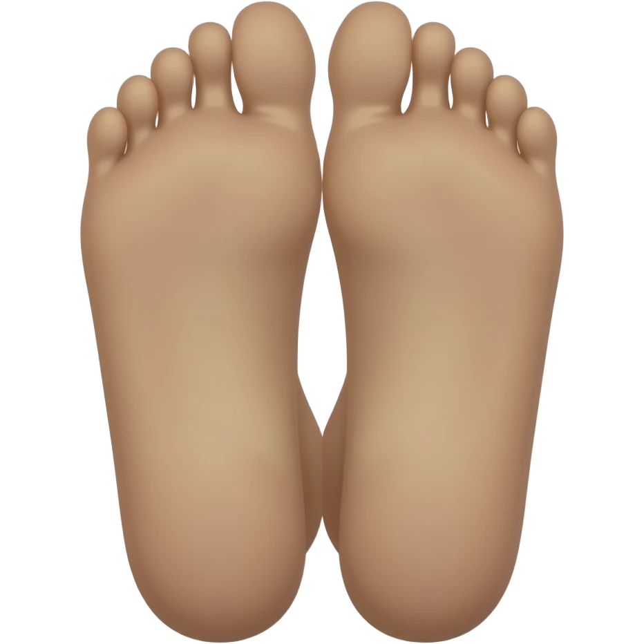 Yoga naked woman soles emoji