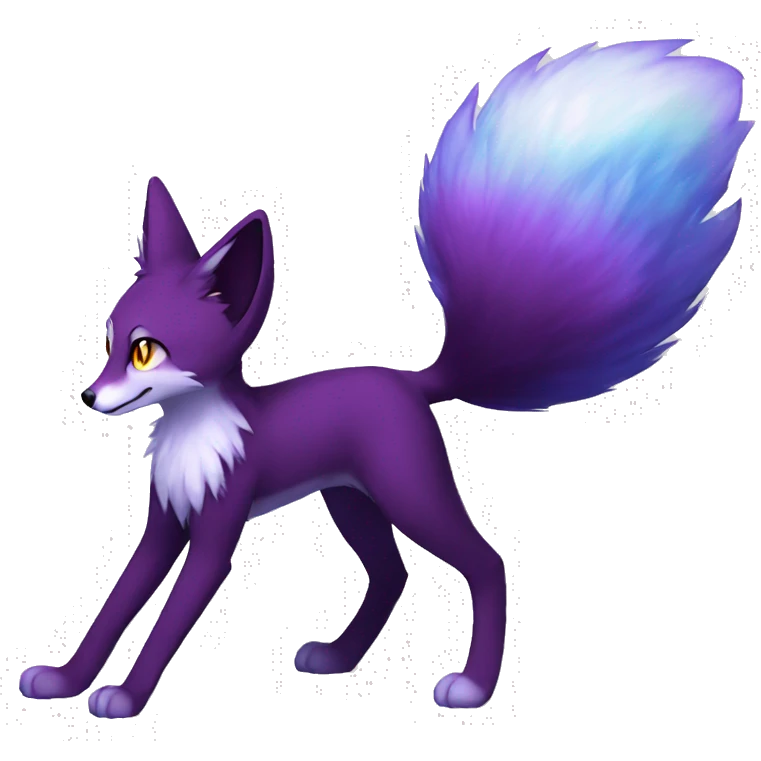 Anthro Sona Fakemon Nebula Fox Full Body emoji