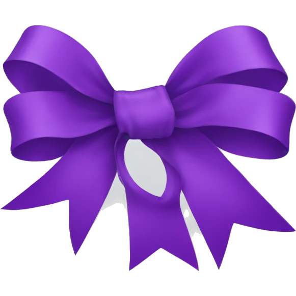 Ribbon purple emoji