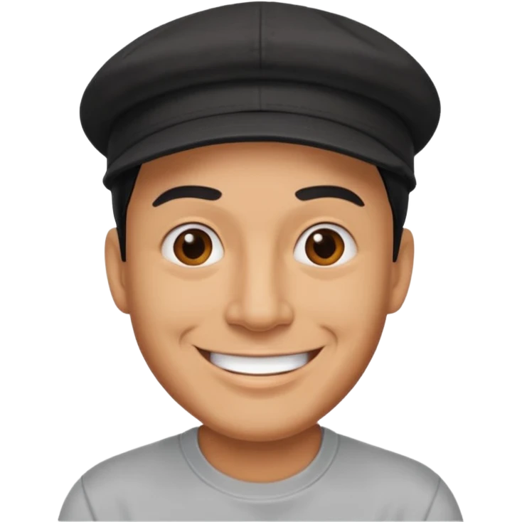 Dad joke dad with black cap emoji