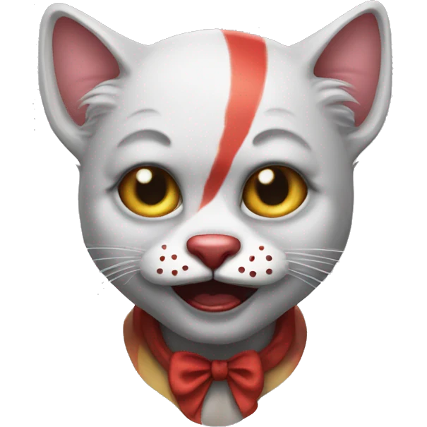 crying clown cat emoji