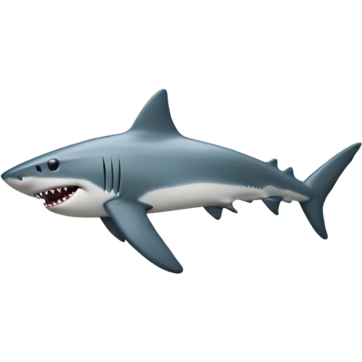 Shark with a top hath emoji