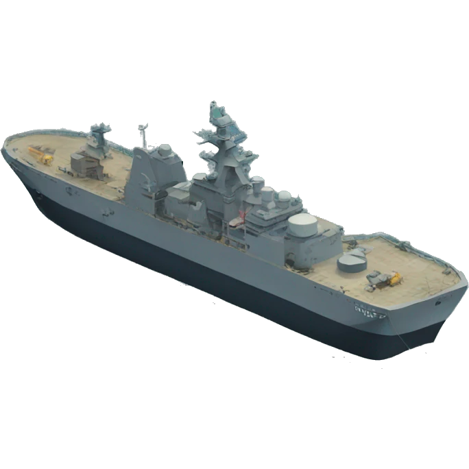 A military port in the ocean emoji