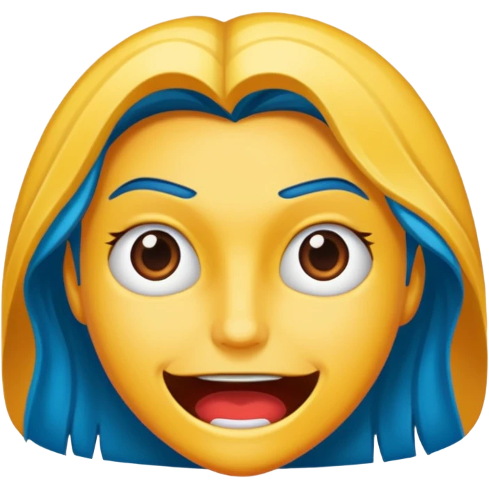 A book with a comic emoji