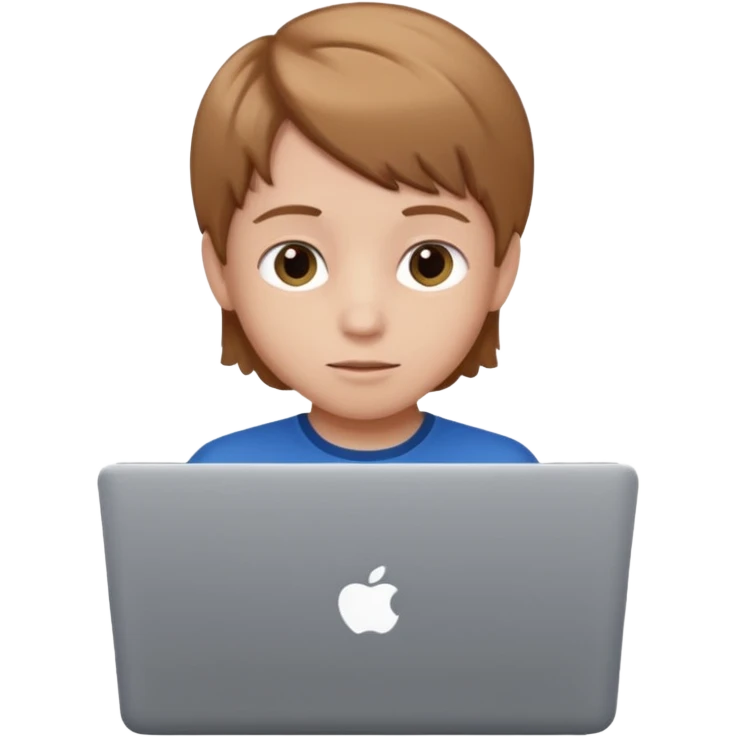 Kid with laptop emoji