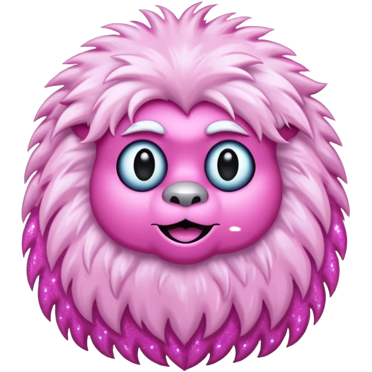 pink glitter yeti emoji