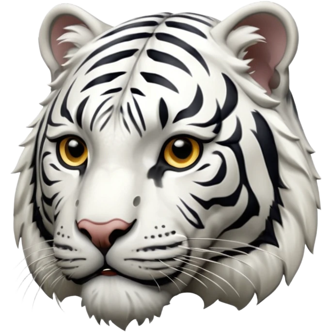 white tiger  emoji