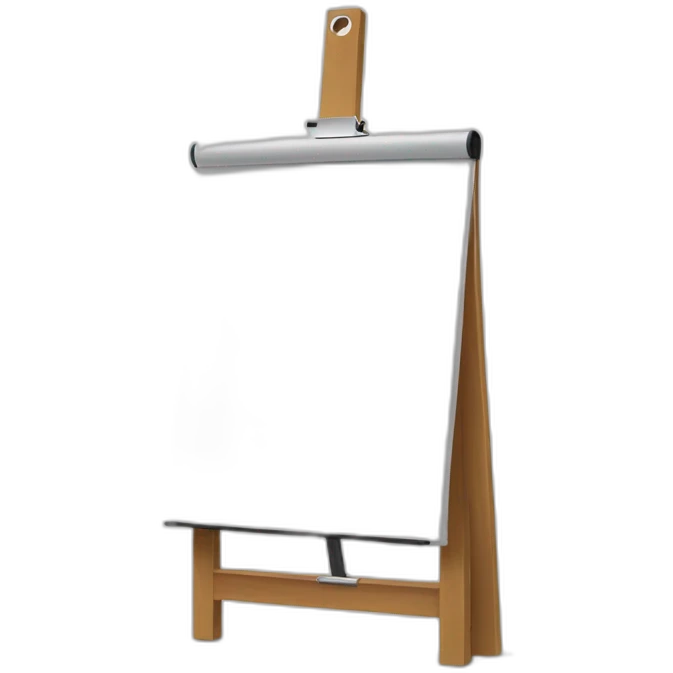 marker board Flipchart without face emoji