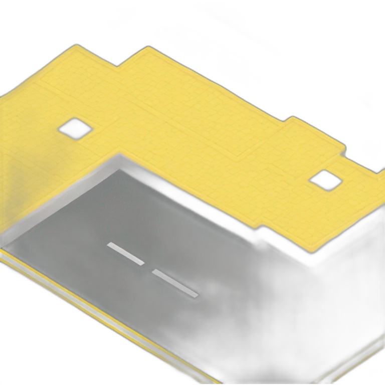 isometric square floor layout yellow lines border emoji