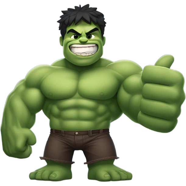 hulk giving a thumbs up emoji