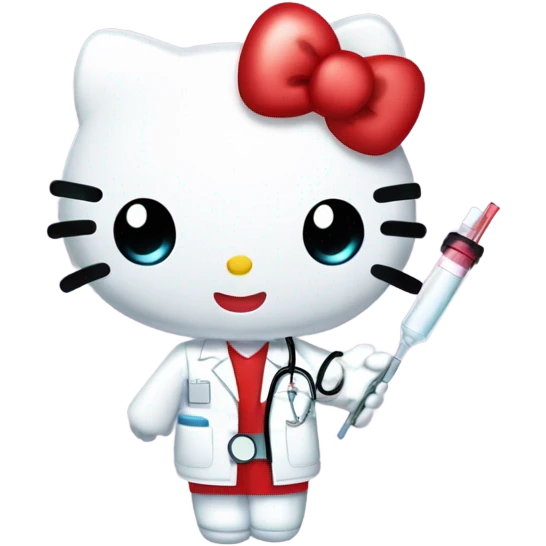 Phlebotomy hello kitty  emoji