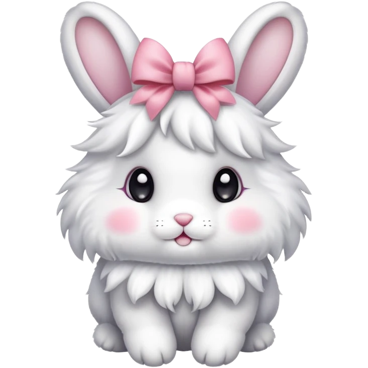 Bunny with bows emoji