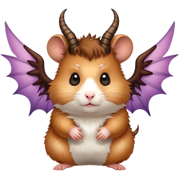 Hamster with demon wings emoji