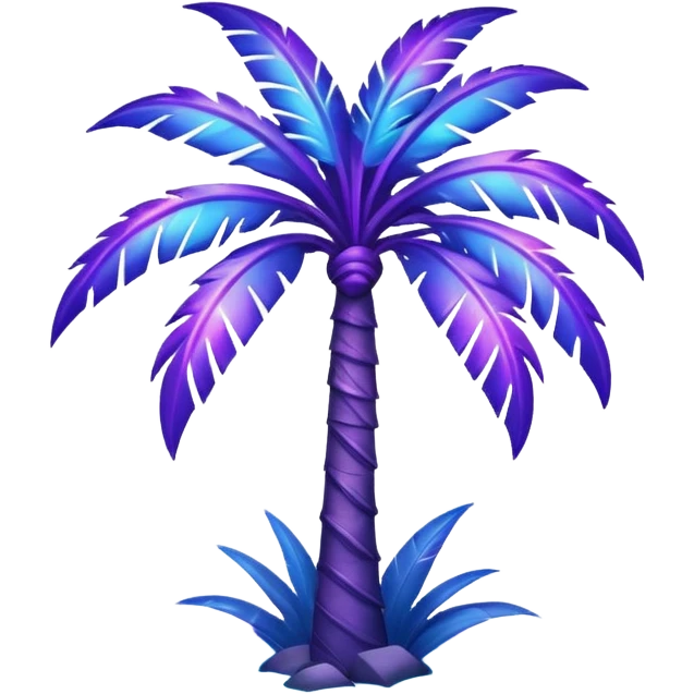 Cosmic/space palm tree emoji