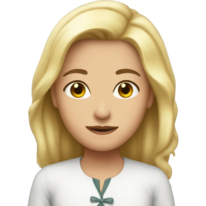 девушка блондинка  emoji