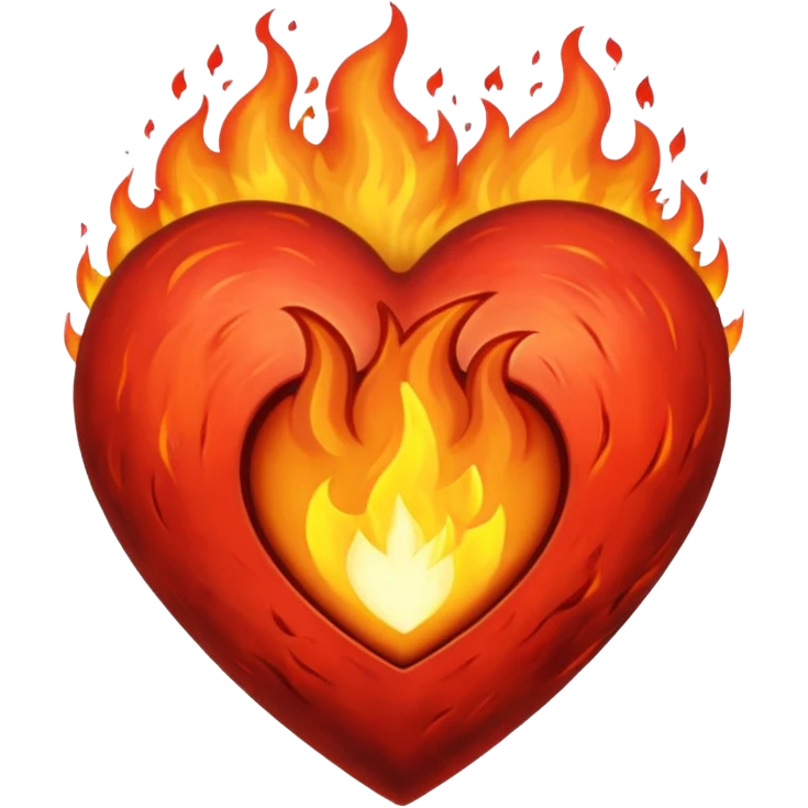 A black love hurt in black fire emoji