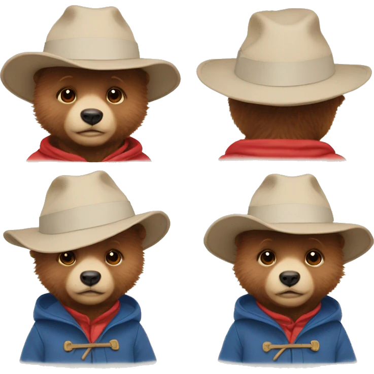 Paddington a baby bear emoji