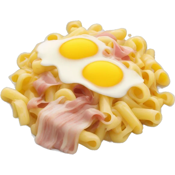 Un chat qui mange des pâtes a la carbonara emoji