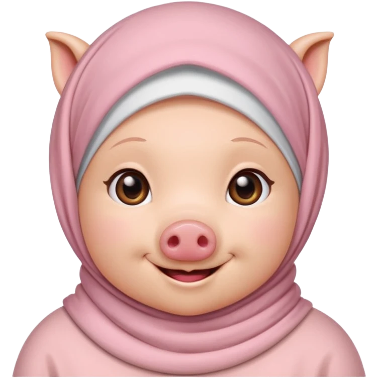 A pig convert Muslim  emoji