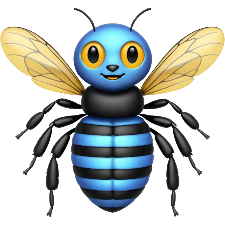 blue bumblebee emoji