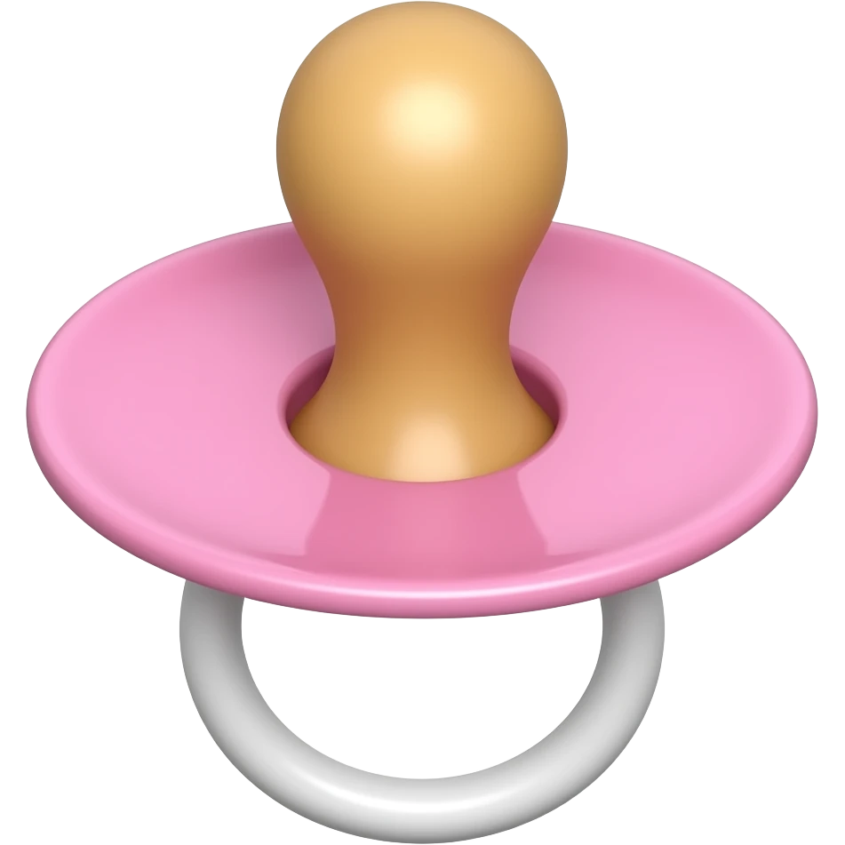 pink pacifier emoji