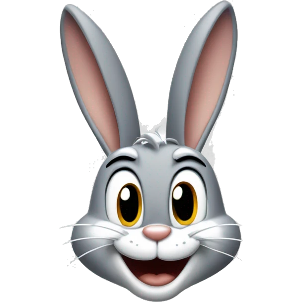 Bugs bunny winking emoji