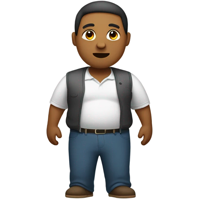 Fat person emoji