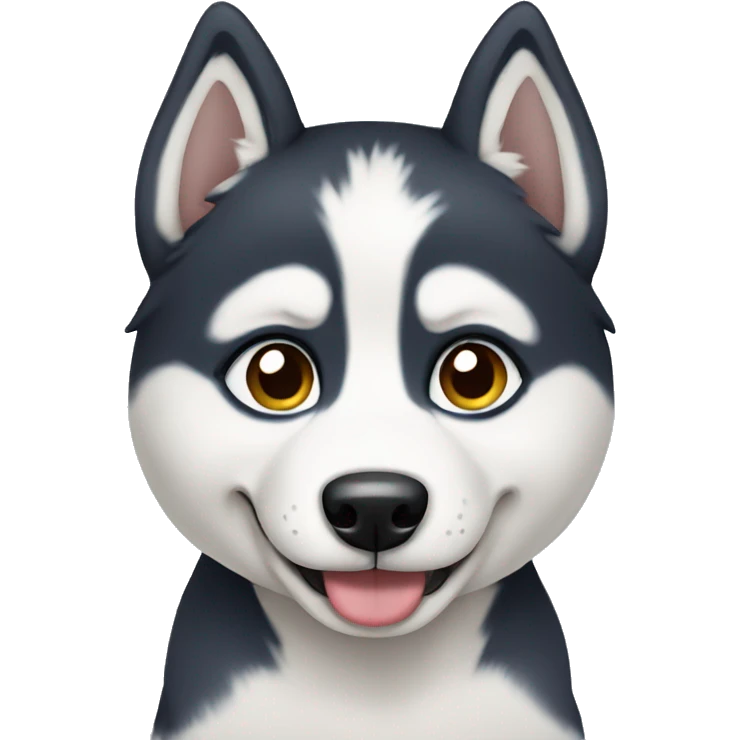 Husky puppy emoji