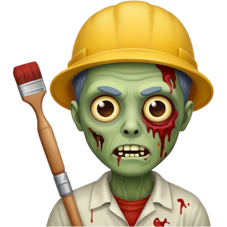 painter zombie  emoji
