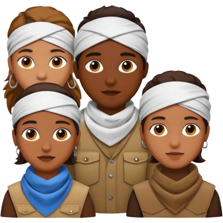 Crips in bandanas  emoji