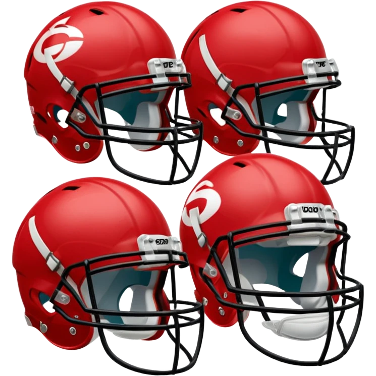 college football players helmets red  emoji