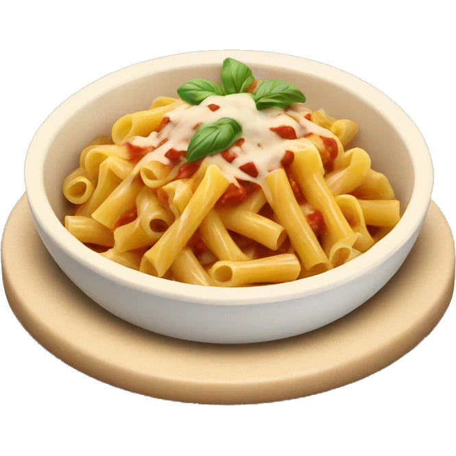 Pasta bowl with sauce  emoji